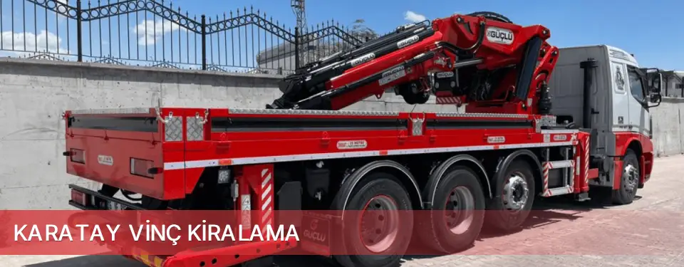 Karatay İlçemi Vinç Kiralama
